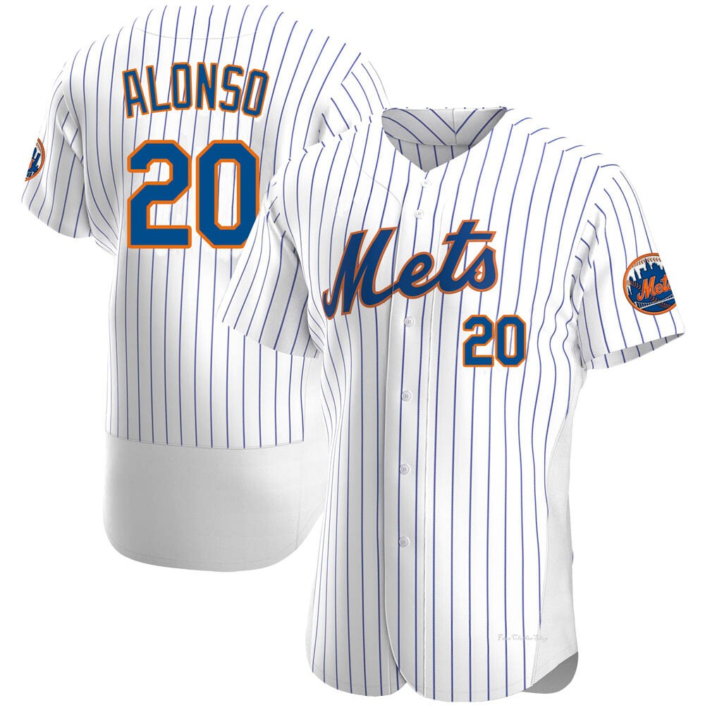 Men's Pete Alonso New York Mets Authentic White Home Jersey
