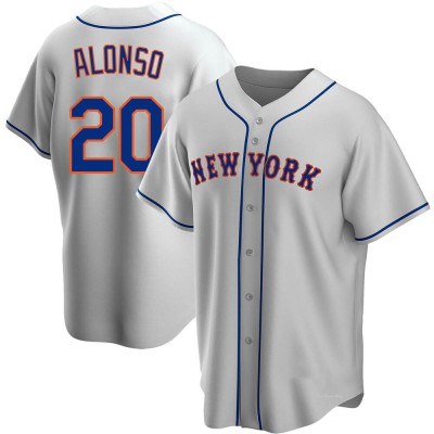 Men's Pete Alonso New York Mets Replica Gray Road Jersey
