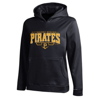 Men's Pittsburgh Pirates Black Under Armou Fleece Hoodie -
