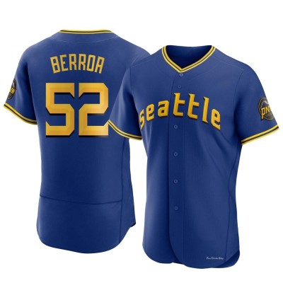 Men's Prelander Berroa Seattle Mariners Authentic Royal 2023 City Connect Jersey