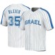 Men's Richard Bleier Israel Baseball Replica White 2023 World Baseball Classic Jersey