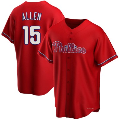 Men's Richie Allen Philadelphia Phillies Replica Red Alternate Jersey