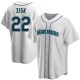 Men's Richie Zisk Seattle Mariners Replica White Home Jersey