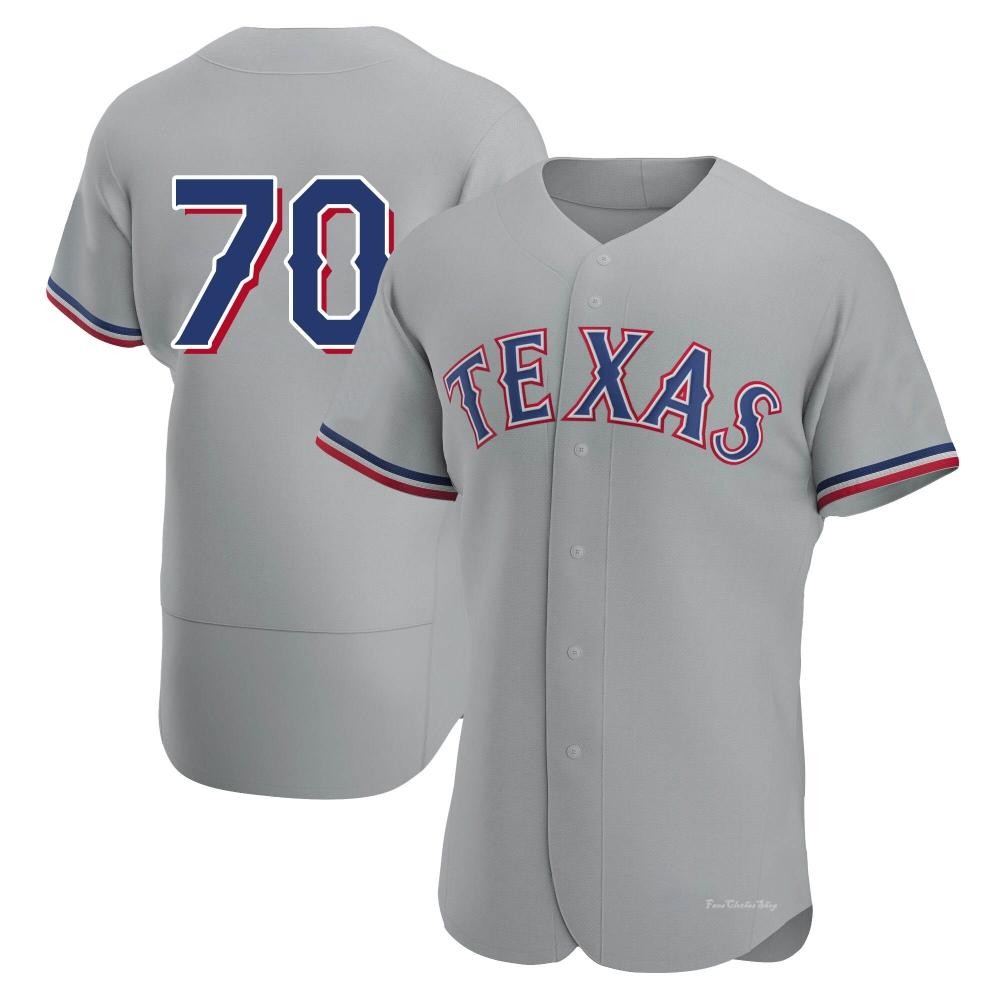 Men's Ricky Vanasco Texas Rangers Authentic Gray Road Jersey