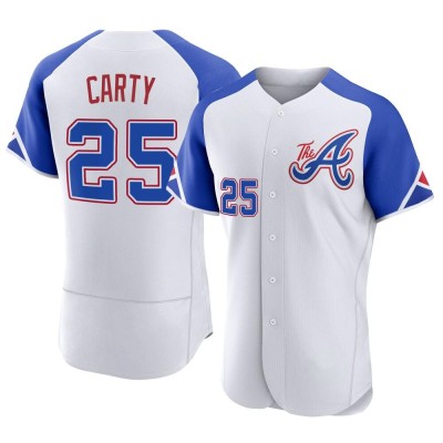 Men's Rico Carty Atlanta Braves Authentic White 2023 City Connect Jersey
