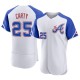Men's Rico Carty Atlanta Braves Authentic White 2023 City Connect Jersey