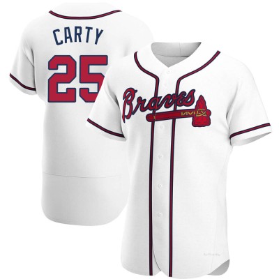 Men's Rico Carty Atlanta Braves Authentic White Home Jersey