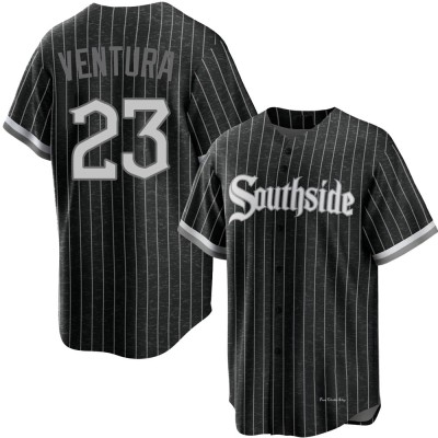 Men's Robin Ventura Chicago White Sox Replica Black 2021 City Connect Jersey