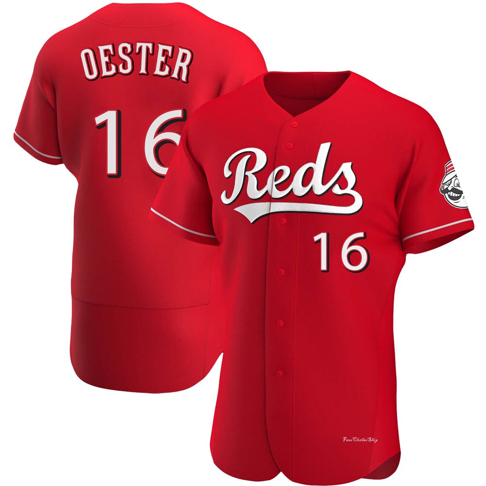 Men's Ron Oester Cincinnati Reds Authentic Red Alternate Jersey