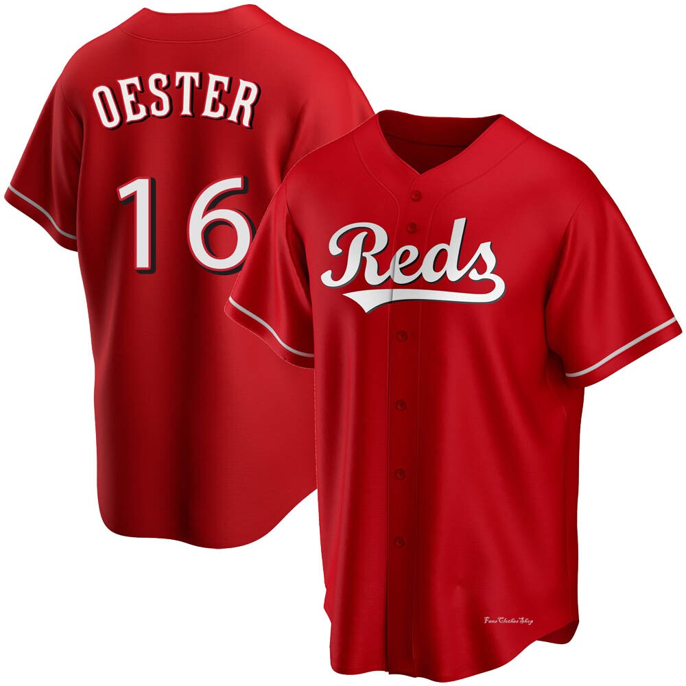 Men's Ron Oester Cincinnati Reds Replica Red Alternate Jersey