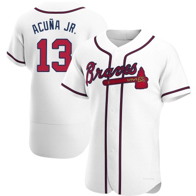 Men's Ronald Acuna Jr. Atlanta Braves Authentic White Home Jersey