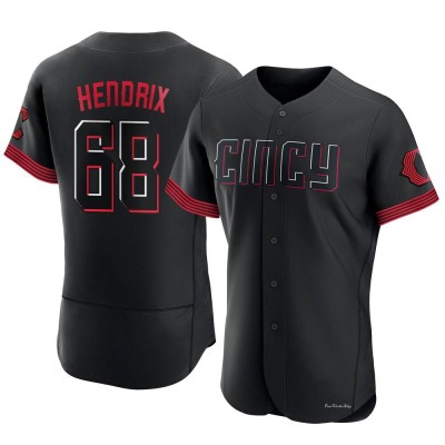 Men's Ryan Hendrix Cincinnati Reds Authentic Black 2023 City Connect Jersey