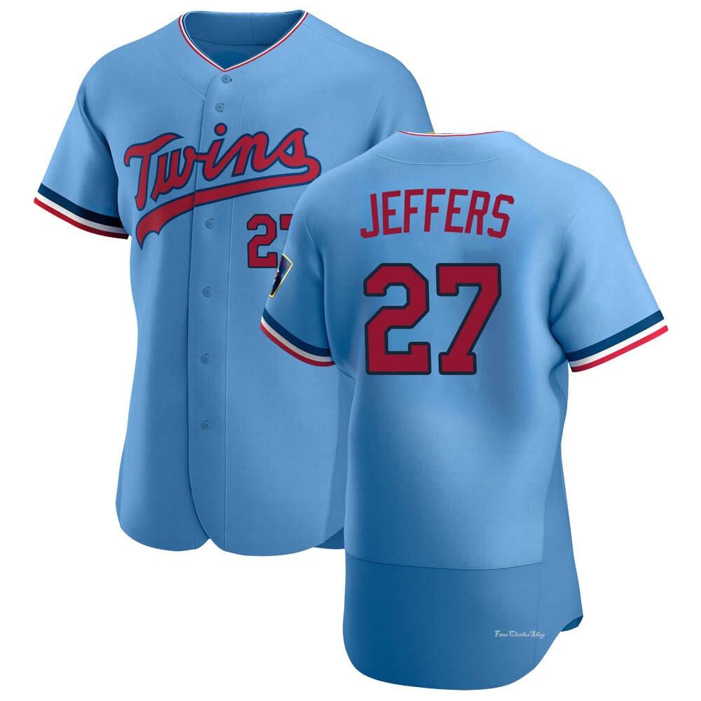 Men's Ryan Jeffers Minnesota Twins Authentic Light Blue Alternate Jersey