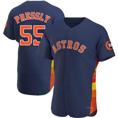 Men's Ryan Pressly Houston Astros Authentic Navy Alternate Jersey