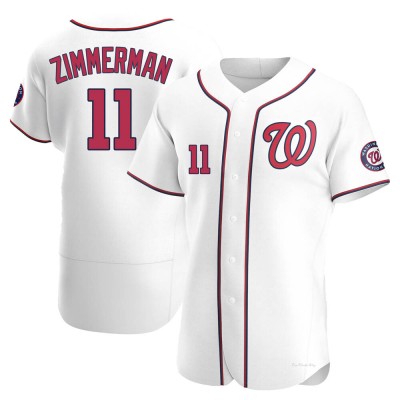 Men's Ryan Zimmerman Washington Nationals Authentic White Home Jersey