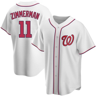 Men's Ryan Zimmerman Washington Nationals Replica White Home Jersey