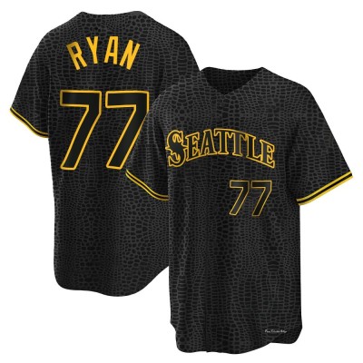 Men's Ryder Ryan Seattle Mariners Replica Black Snake Skin City Jersey