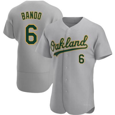 Men's Sal Bando Oakland Athletics Authentic Gray Road Jersey