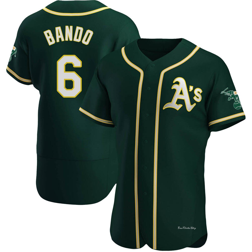 Men's Sal Bando Oakland Athletics Authentic Green Alternate Jersey