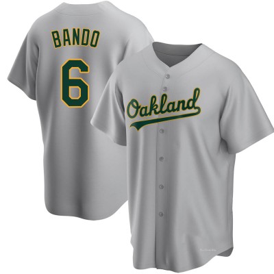 Men's Sal Bando Oakland Athletics Replica Gray Road Jersey