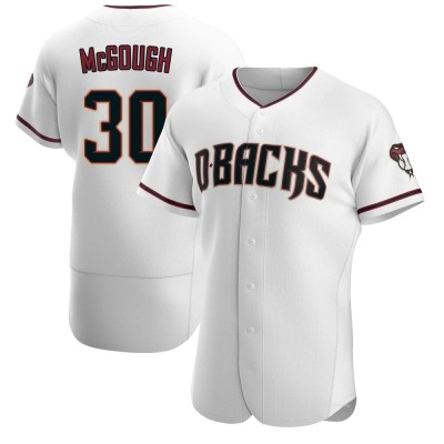 Men's Scott McGough Arizona Diamondbacks Authentic White/Crimson Home Jersey