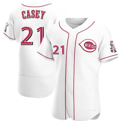 Men's Sean Casey Cincinnati Reds Authentic White Home Jersey