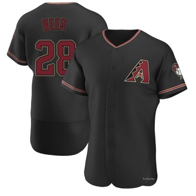 Men's Seth Beer Arizona Diamondbacks Authentic Black Alternate Jersey