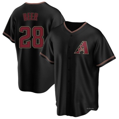 Men's Seth Beer Arizona Diamondbacks Replica Black Alternate Jersey