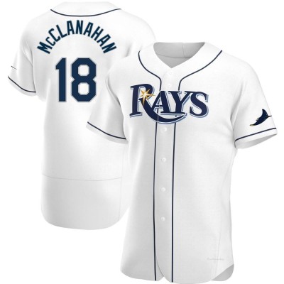 Men's Shane McClanahan Tampa Bay Rays Authentic White Home Jersey
