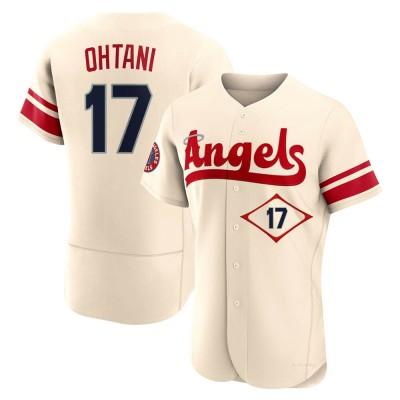 Men's Shohei Ohtani Los Angeles Angels Authentic Cream 2022 City Connect Jersey