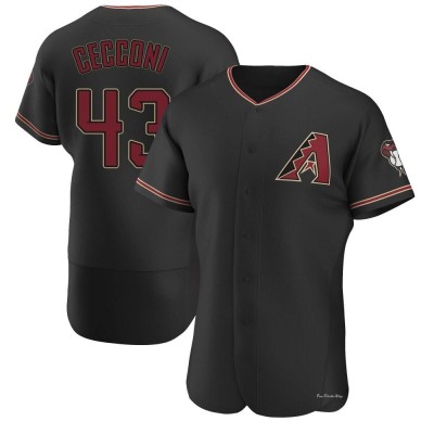 Men's Slade Cecconi Arizona Diamondbacks Authentic Black Alternate Jersey
