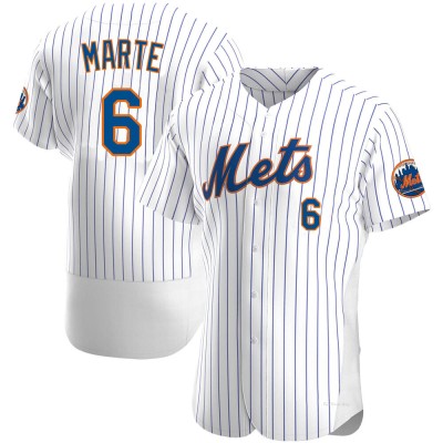 Men's Starling Marte New York Mets Authentic White Home Jersey