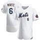 Men's Starling Marte New York Mets Authentic White Home Jersey