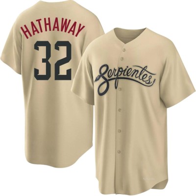Men's Steve Hathaway Arizona Diamondbacks Replica Gold 2021 City Connect Cool Base Jersey