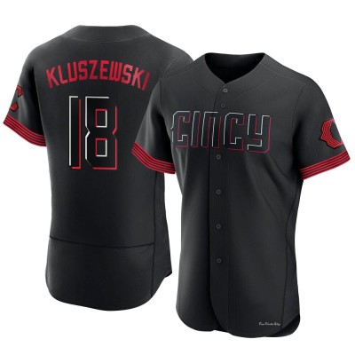 Men's Ted Kluszewski Cincinnati Reds Authentic Black 2023 City Connect Jersey