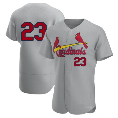 Men's Ted Simmons St. Louis Cardinals Authentic Gray Road Jersey