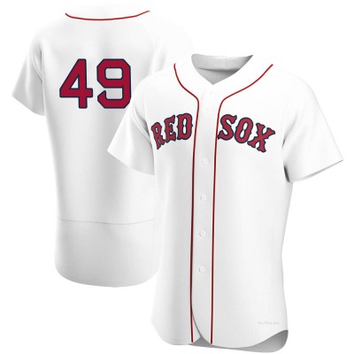 Men's Tim Wakefield Boston Red Sox Authentic White Home Team Jersey