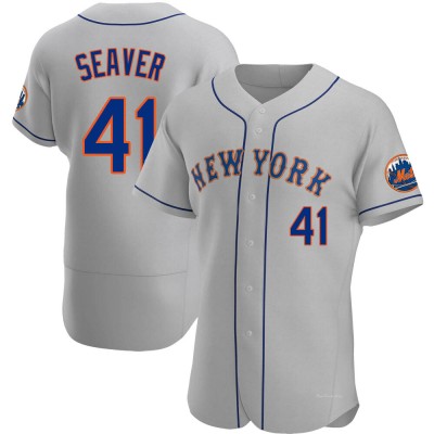 Men's Tom Seaver New York Mets Authentic Gray Road Jersey