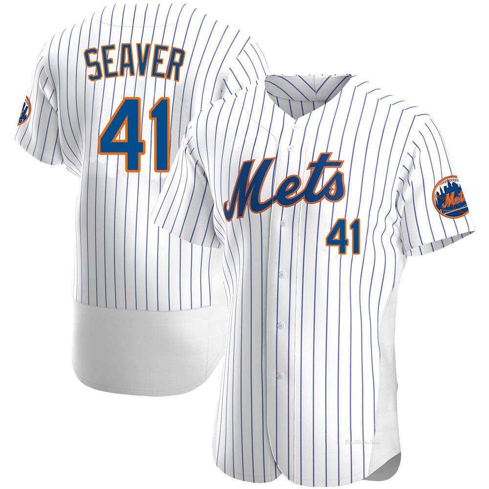 Men's Tom Seaver New York Mets Authentic White Home Jersey