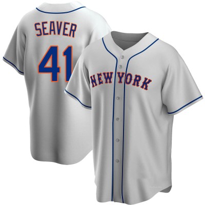 Men's Tom Seaver New York Mets Replica Gray Road Jersey