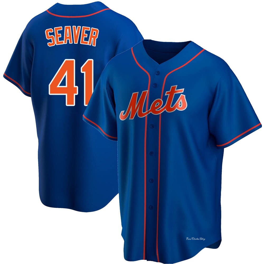 Men's Tom Seaver New York Mets Replica Royal Alternate Jersey