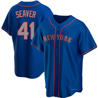 Men's Tom Seaver New York Mets Replica Royal Alternate Road Jersey