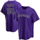 Men's Ty Blach Colorado Rockies Replica Purple Alternate Jersey
