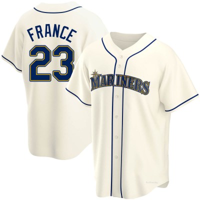 Men's Ty France Seattle Mariners Replica Cream Alternate Jersey
