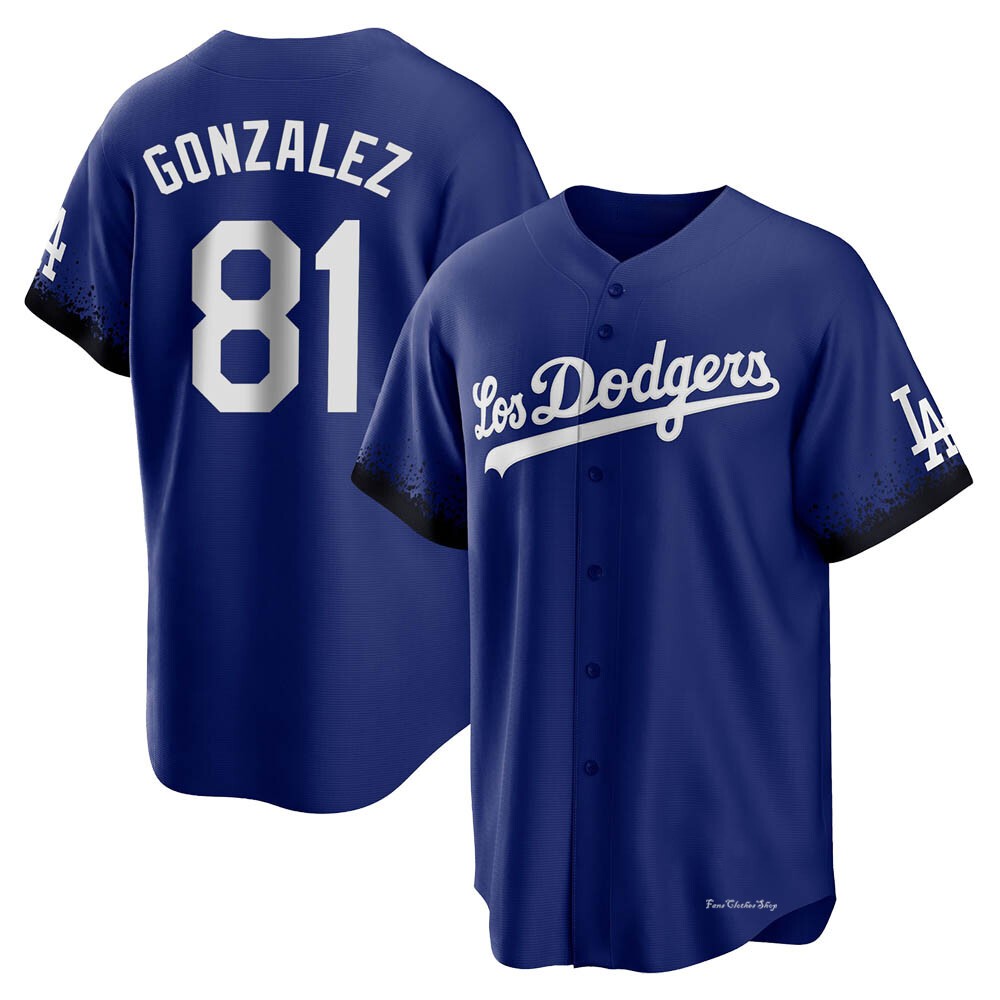 Men's Victor Gonzalez Los Angeles Dodgers Replica Royal 2021 City Connect Jersey