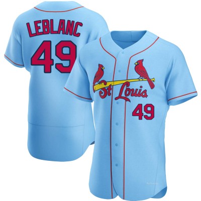Men's Wade LeBlanc St. Louis Cardinals Authentic Light Blue Alternate Jersey