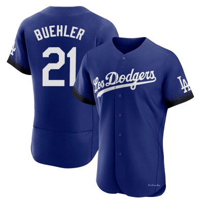 Men's Walker Buehler Los Angeles Dodgers Authentic Royal 2021 City Connect Jersey