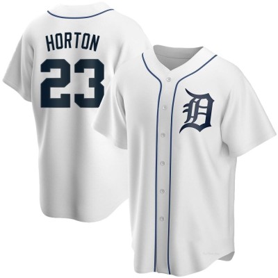 Men's Willie Horton Detroit Tigers Replica White Home Jersey