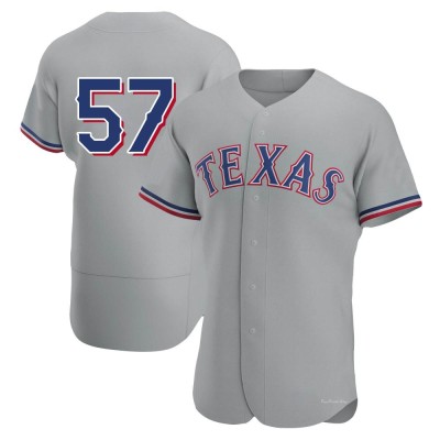 Men's Yerry Rodriguez Texas Rangers Authentic Gray Road Jersey