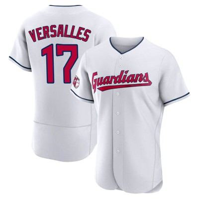 Men's Zoilo Versalles Cleveland Guardians Authentic White Home Jersey